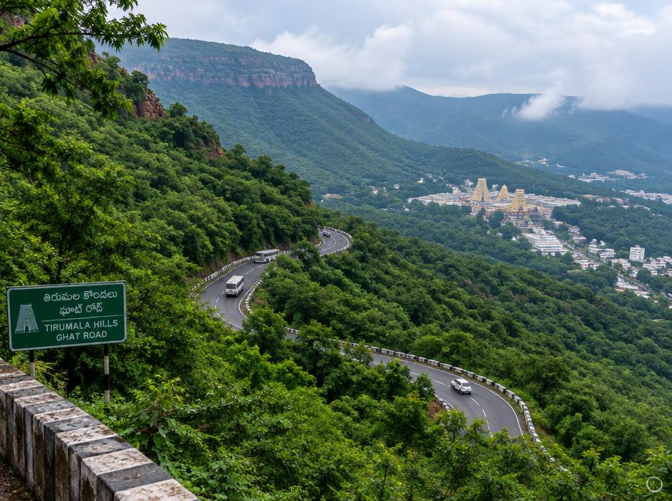 Tirumala ghat road near Tirupati
